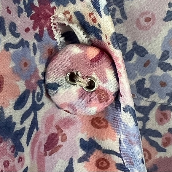 En Saison Lilac Purple V-Neck Floral Midi Dress Cottagecore Feminine Romantic S - Picture 10 of 12